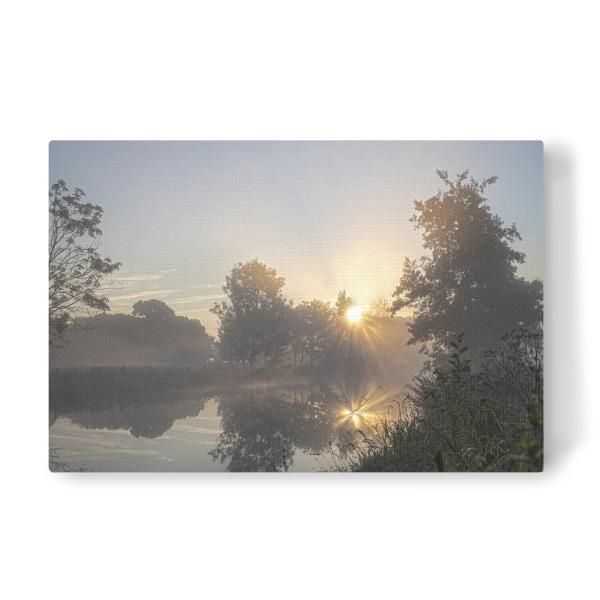 Leinwandbild "Mystische Stimmung an der Trave" artboxONE - Natur