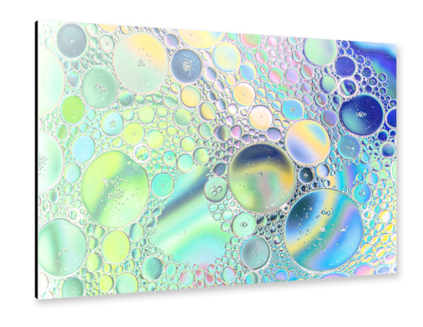 Alu-Dibond "Öl in Wasser - bunt" 30x20 cm artboxONE