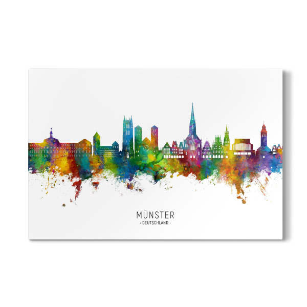 Galerie-Print "Münster Germany Skyline txt" 30x20 cm artboxONE