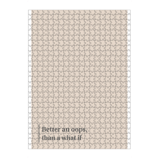 Puzzle Ravensburger "OOOPS" artboxONE - Typografie,Schwarzweiß,Liebe,Fashion