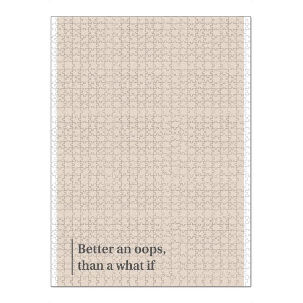 Puzzle Ravensburger "OOOPS" artboxONE - Typografie,Schwarzweiß,Liebe,Fashion