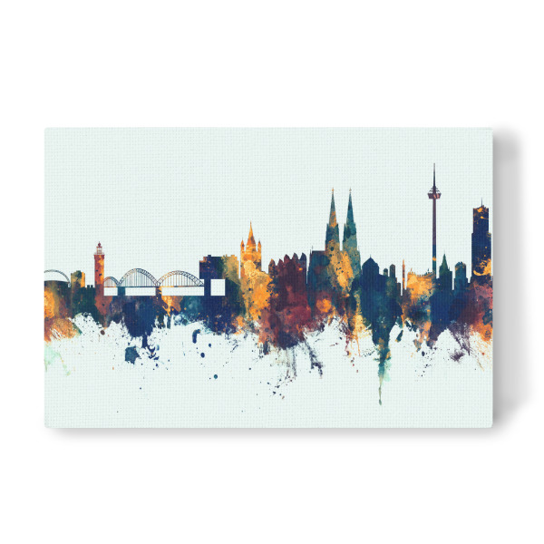 Leinwandbild "Cologne Germany Skyline Winter" artboxONE - Städte,Städte / Köln