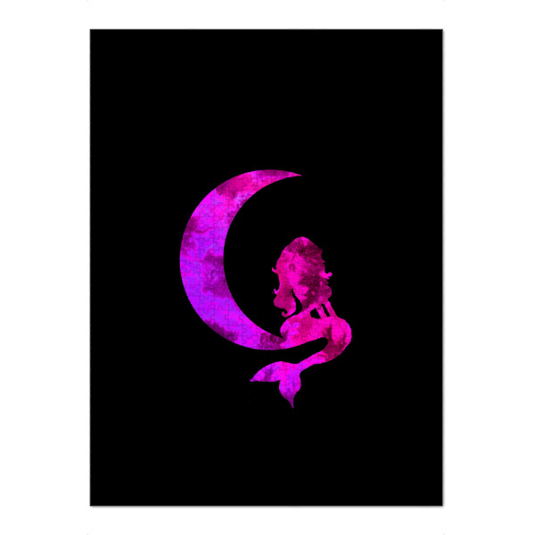 Puzzle Ravensburger "Crescent Moon and Mermaid" artboxONE - Natur,Für Kinder,Menschen,Fiktion