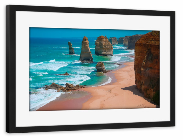 Poster mit Rahmen schwarz "Twelve Apostles" artboxONE - Natur,Reise / Strand und Meer