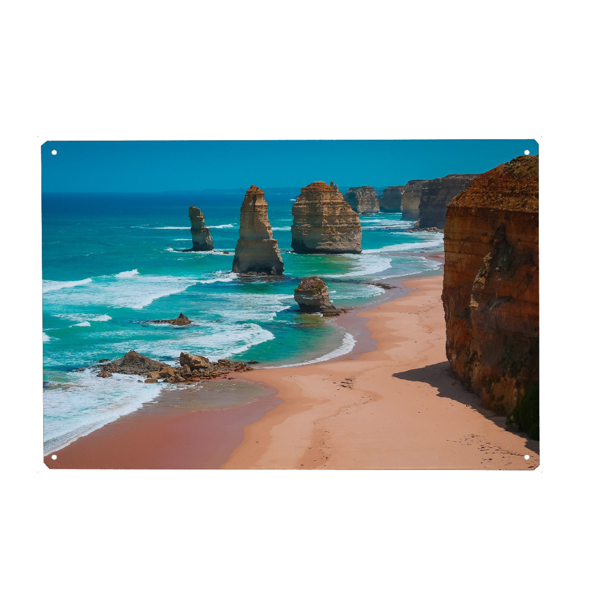 Metall Poster "Twelve Apostles" artboxONE - Natur,Reise / Strand und Meer