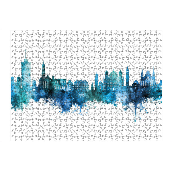 artboxONE Puzzle "Augsburg Germany Skyline Blue" artboxONE - Städte