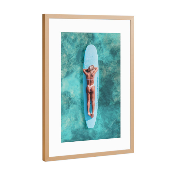 Poster mit Rahmen Kupfer "Please Do Not Disturb" artboxONE - Reise / Strand und Meer,Städte / Los Angeles