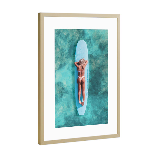 Poster mit Rahmen Gold "Please Do Not Disturb" artboxONE - Reise / Strand und Meer,Städte / Los Angeles