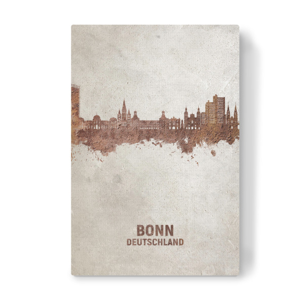 Leinwandbild "Bonn Germany Skyline Rust" artboxONE - Städte - Bonn,Deutschland,Skyline,Cityscape,Stadtbild,Watercolor,Painting,City,Stadt,Germany