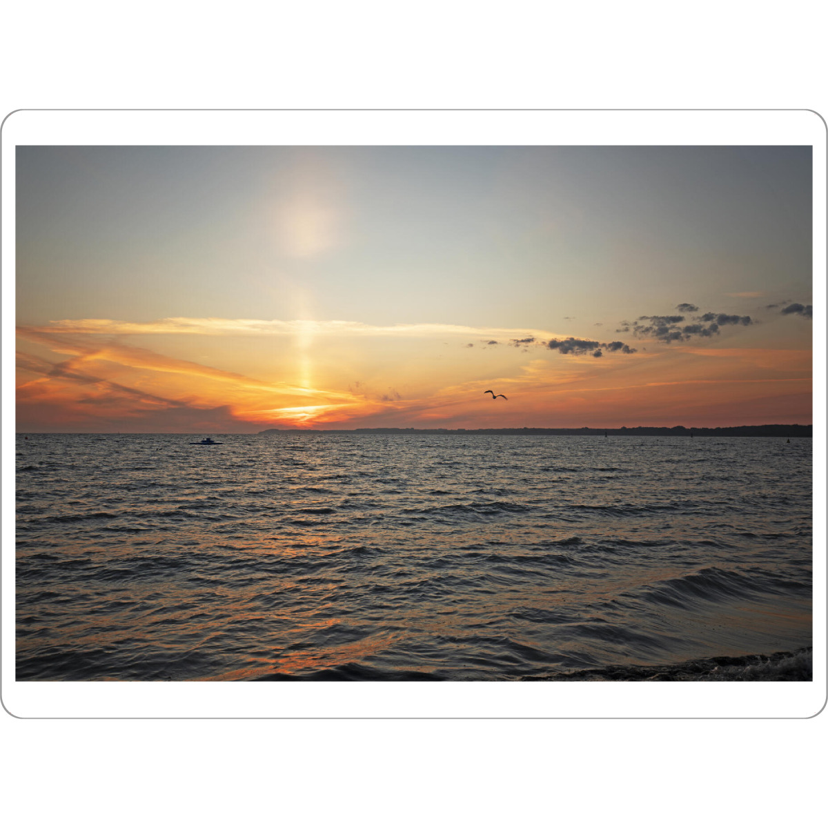 Tischset "Sonnenaufgang in Travemünde" artboxONE - Natur,Reise,Reise / Strand und Meer