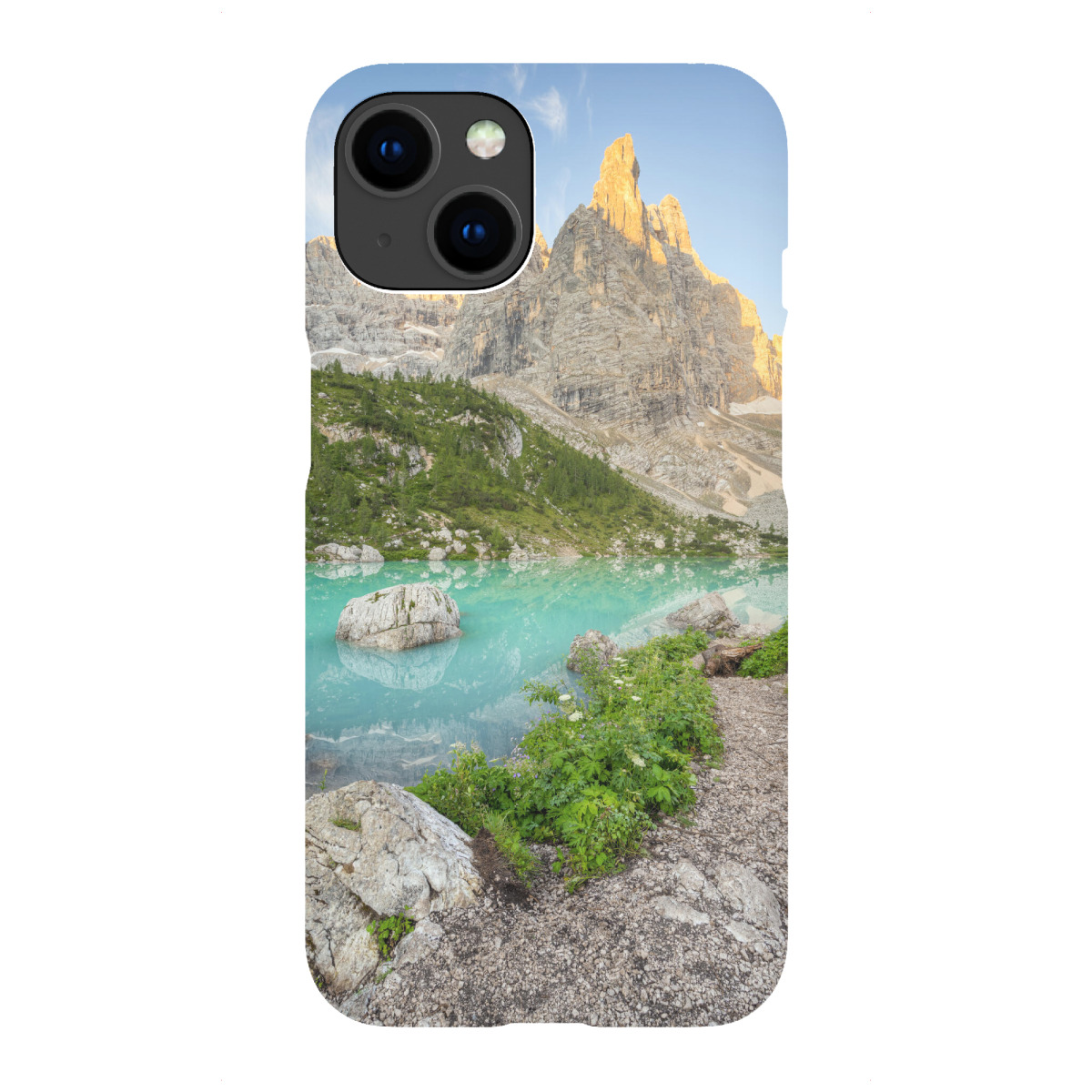 iPhone "Lago di Sorapis am Morgen" Premium-Case Handyhülle artboxONE