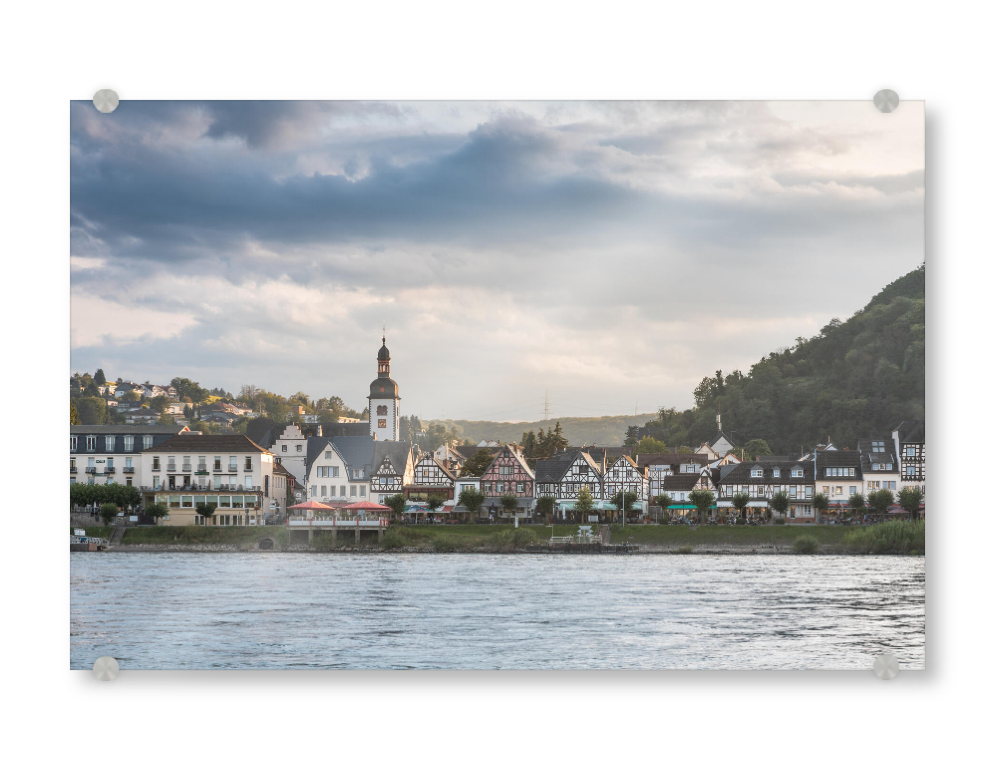 Acrylglasbild "Bad Breisig am Rhein" artboxONE - Städte,Natur
