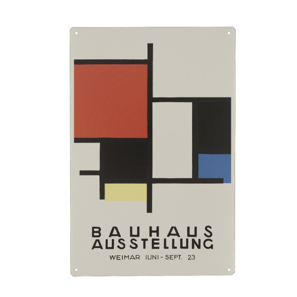 Metall Poster "BAUHAUS EXHIBITION" artboxONE - Abstrakt,Architektur