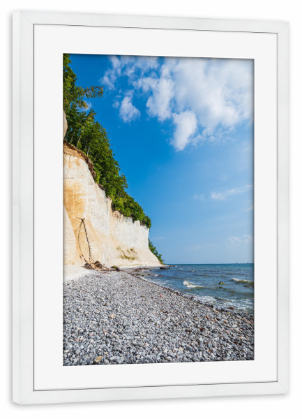 Poster mit Rahmen weiß "Sommer auf Rügen" artboxONE - Natur,Reise,Reise / Strand und Meer