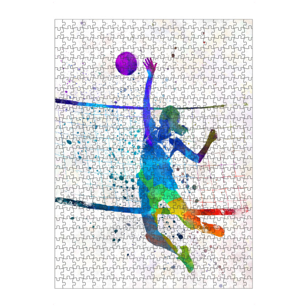 Puzzle Ravensburger "Watercolor volleyball player-i" artboxONE - Sport