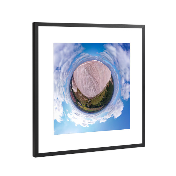 Poster mit Rahmen Schwarz (Metallic) "Zielitz - Kalimandscharo,Ostseite" artboxONE - Städte,Natur,Reise,Reise / Länder,Städte / Weitere