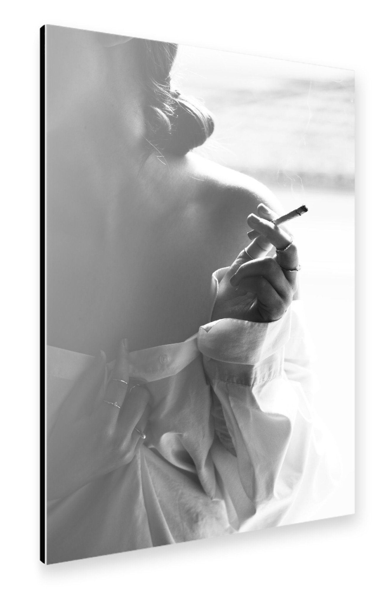 Alu-Dibond "Cigarette Break" 75x50 cm artboxONE