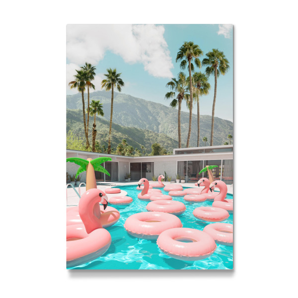 Galerie-Print "Flamingo Pool Party" 30x20 cm artboxONE