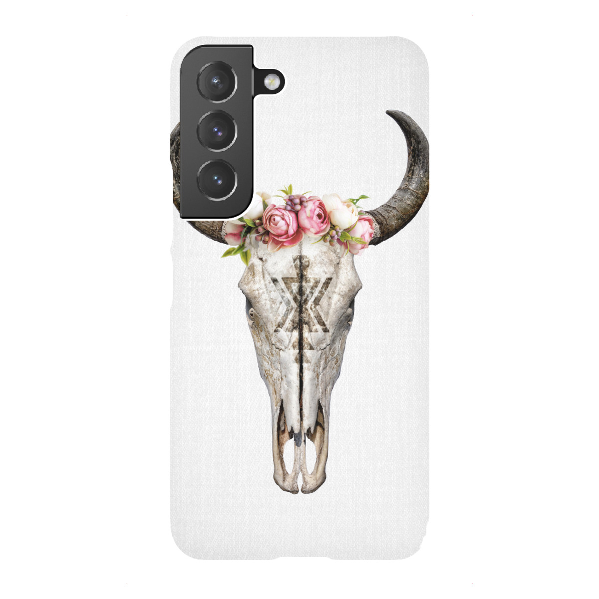 "Floral Cow Skull"für Samsung Galaxy - Premium-Case Handyhülle artboxONE