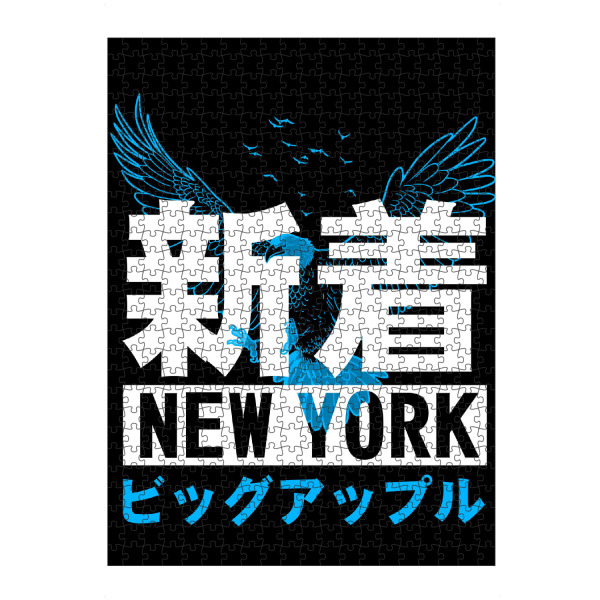 Puzzle Ravensburger "New York Kanji" artboxONE - Städte / New York,Typografie