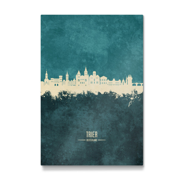 Galerie-Print "Trier Germany Skyline Turquoise" 30x20 cm artboxONE