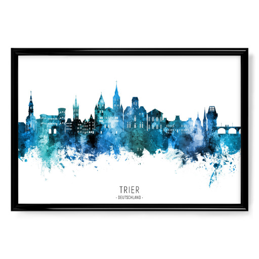 Trier Germany Skyline Blue Name