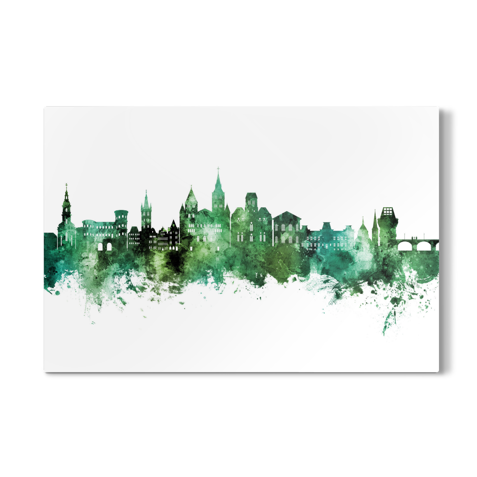 Galerie-Print "Trier Germany Skyline Green" 75x50 cm artboxONE