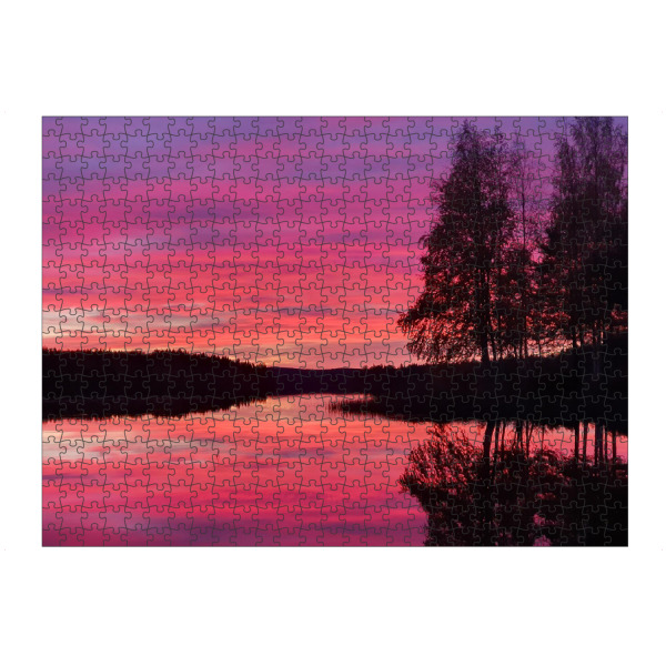 Puzzle Ravensburger "Schwedischer Sonnenuntergang" artboxONE - Natur,Reise,Reise / Länder