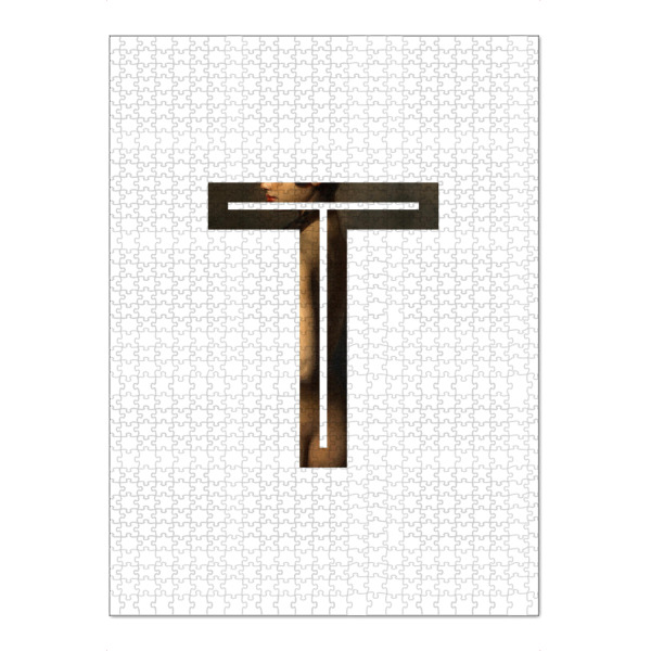 Puzzle Ravensburger "IMPRESS-LETTER T" artboxONE - Typografie,Fashion,Buchstaben,Buchstaben / T