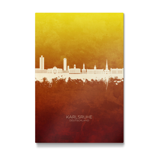 Galerie-Print "Karlsruhe Skyline RedYellow" 30x20 cm artboxONE