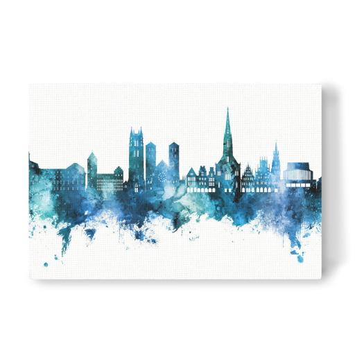Münster Germany Skyline Blue