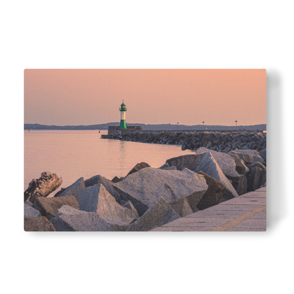 Leinwandbild "Abends am Leuchtturm" artboxONE - Natur,Reise,Architektur,Reise / Strand und Meer