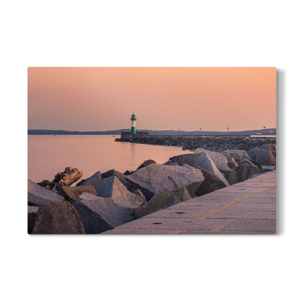 Galerie-Print "Abends am Leuchtturm" 30x20 cm artboxONE