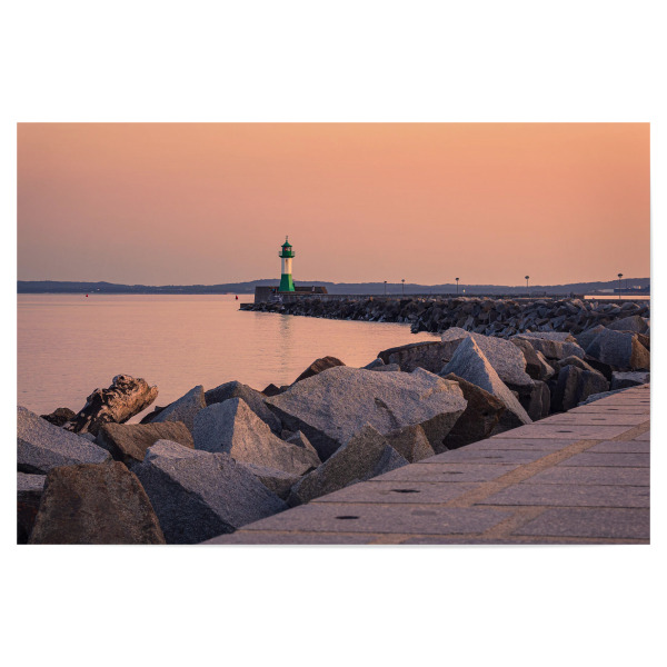 Poster "Abends am Leuchtturm" artboxONE - Natur,Reise,Architektur,Reise / Strand und Meer