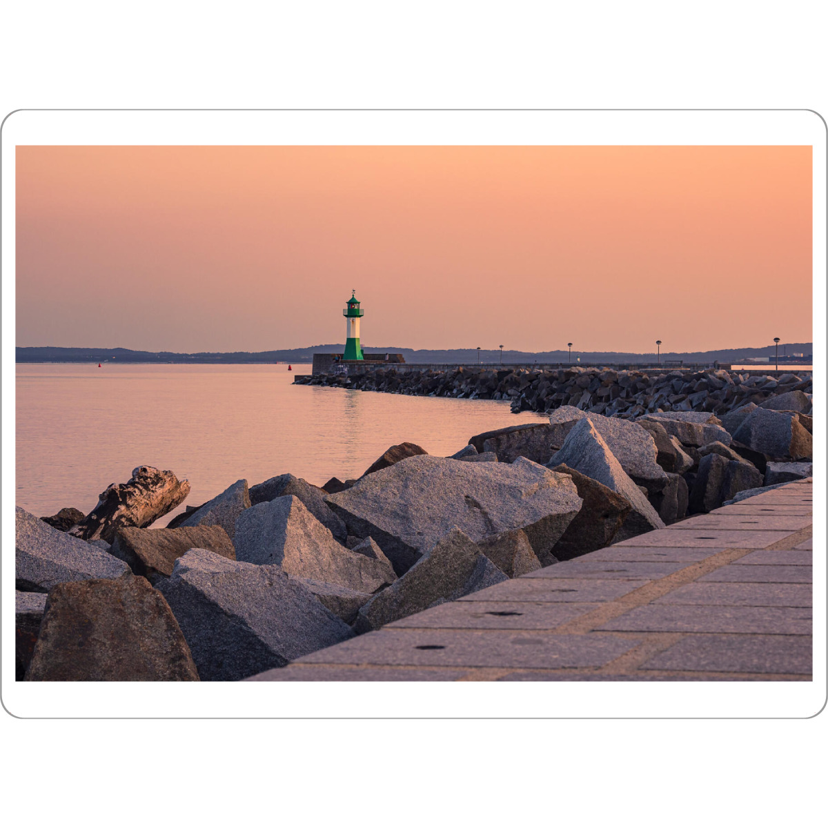 Tischset "Abends am Leuchtturm" artboxONE - Natur,Reise,Architektur,Reise / Strand und Meer