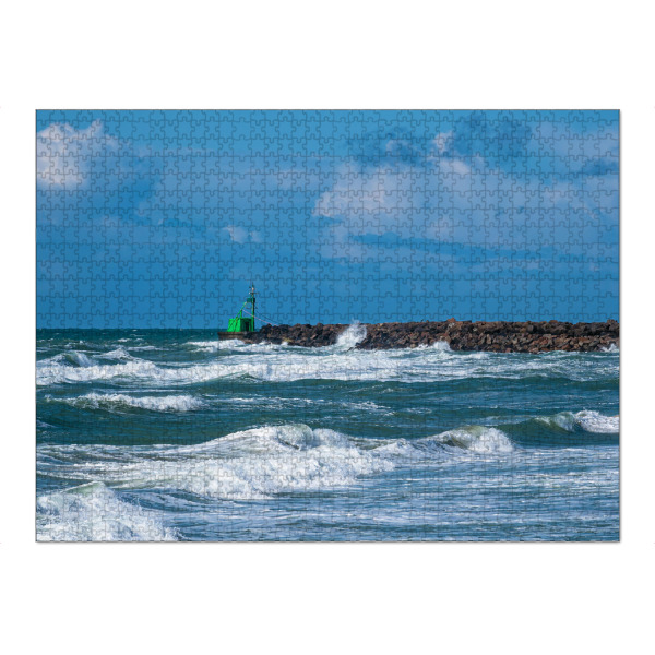Puzzle Ravensburger "Die Mole von Hirtshals" artboxONE - Natur,Reise,Architektur,Reise / Strand und Meer,Reise / Länder