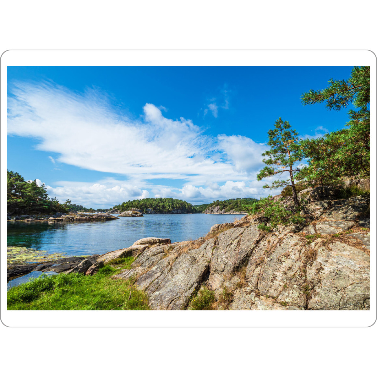 Tischset "Bucht auf der Halbinsel Riveneset" artboxONE - Natur,Reise,Reise / Strand und Meer,Reise / Länder