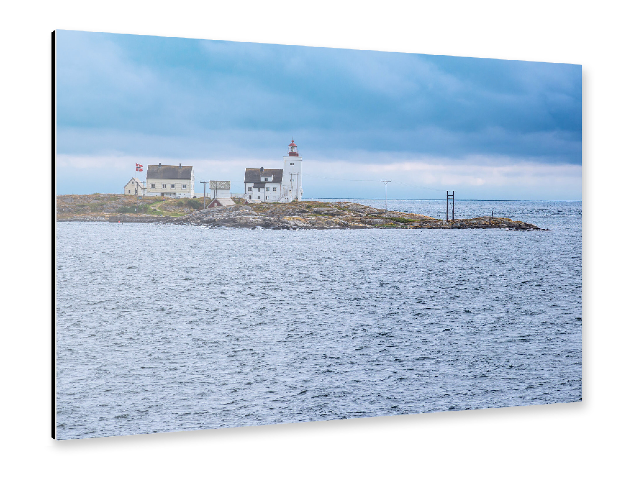 Alu-Dibond "Leuchtturm Hamborsund Fyr" 75x50 cm artboxONE