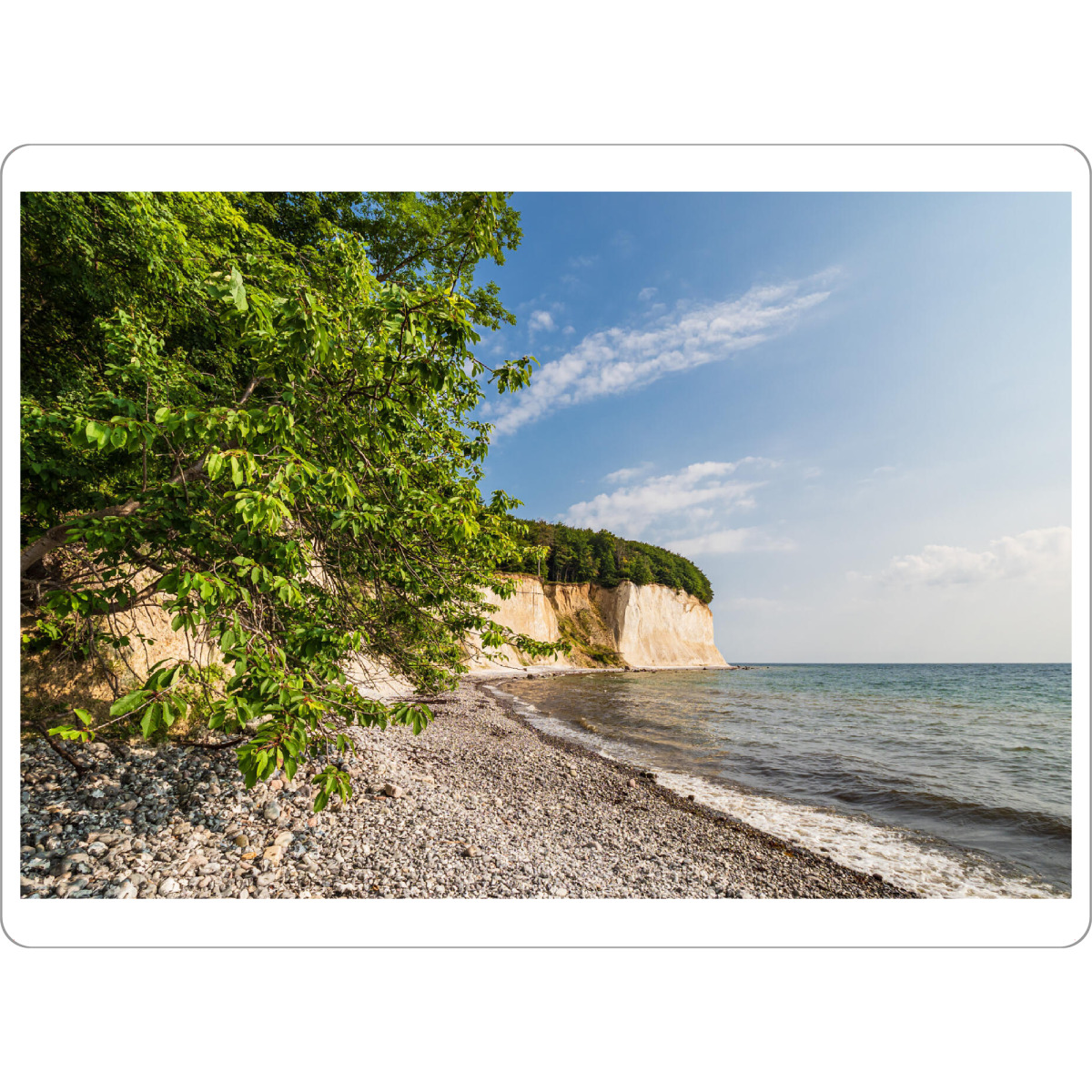 Tischset "Bäume und Kreidefelsen auf Rügen" artboxONE - Natur,Reise,Reise / Strand und Meer