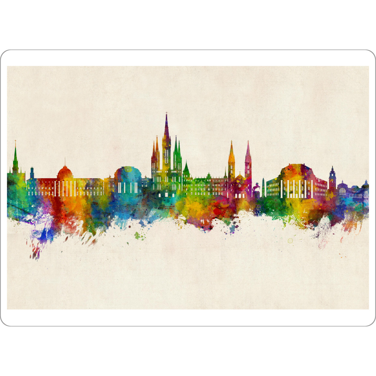 Tischset "Wiesbaden Germany Skyline Urban" artboxONE - Städte