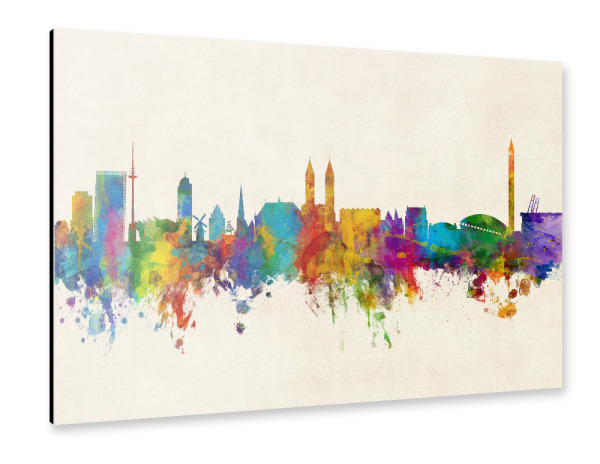 Alu-Dibond "Bremen Germany Skyline Urban" 30x20 cm artboxONE