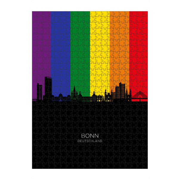 Puzzle Ravensburger "Bonn Germany Skyline Pride" artboxONE - Städte