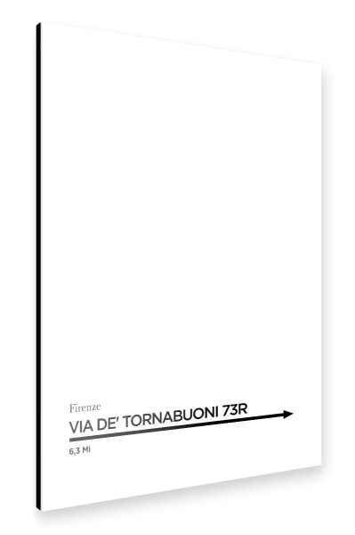 Alu-Dibond "VIA DE’ TORNABUONI" 30x20 cm artboxONE