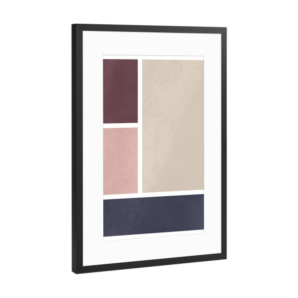 Poster mit Rahmen Schwarz (Metallic) "PERFECT RATIO - Toulouse" artboxONE - Architektur,Geometrie,Fashion