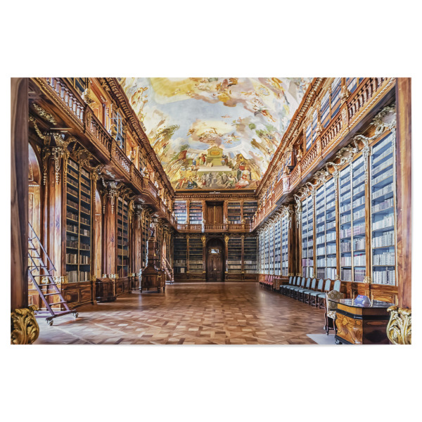 Poster 30x20 cm "Library in Prague" artboxONE - Städte,Reise,Architektur,Reise / Länder,Städte / Prag