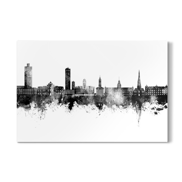 Galerie-Print "Karlsruhe Germany Skyline Black" 30x20 cm artboxONE