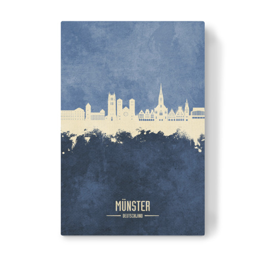 Münster Germany Skyline Navy