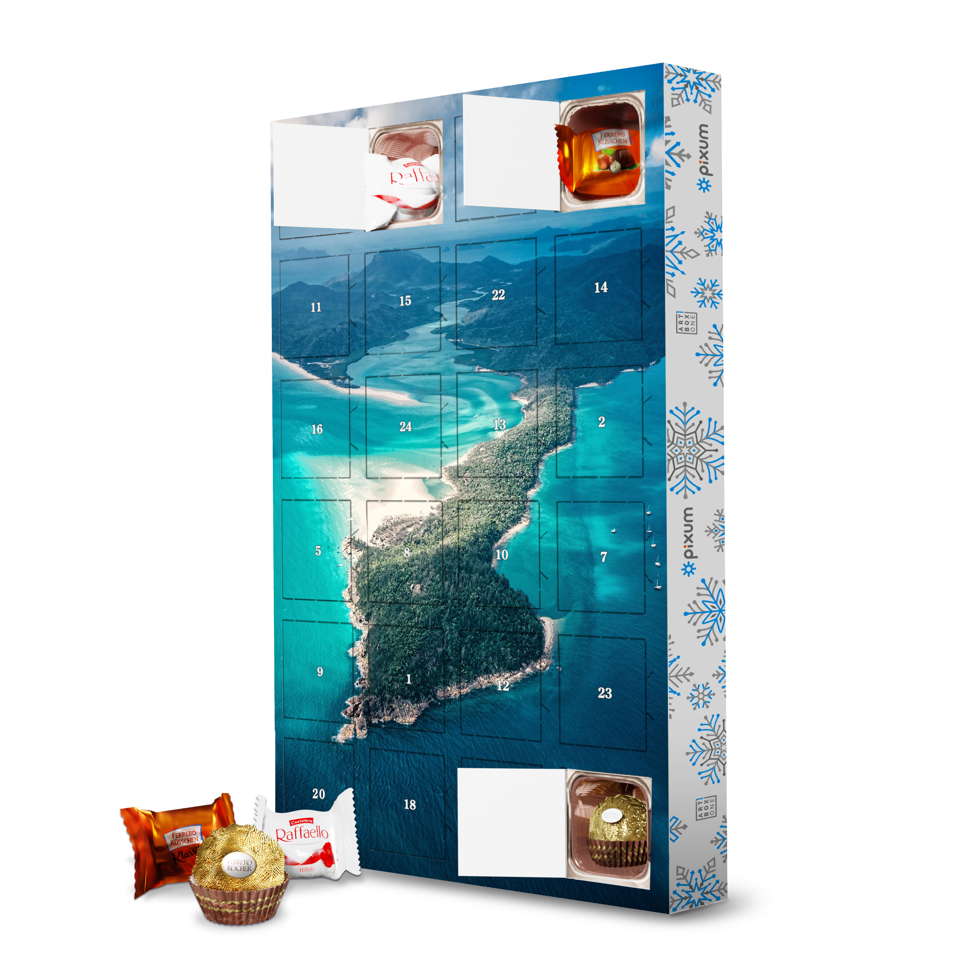 Adventskalender mit Ferrero Pralinen Whitsunday Island, Australien artboxONE Adventskalender Natur