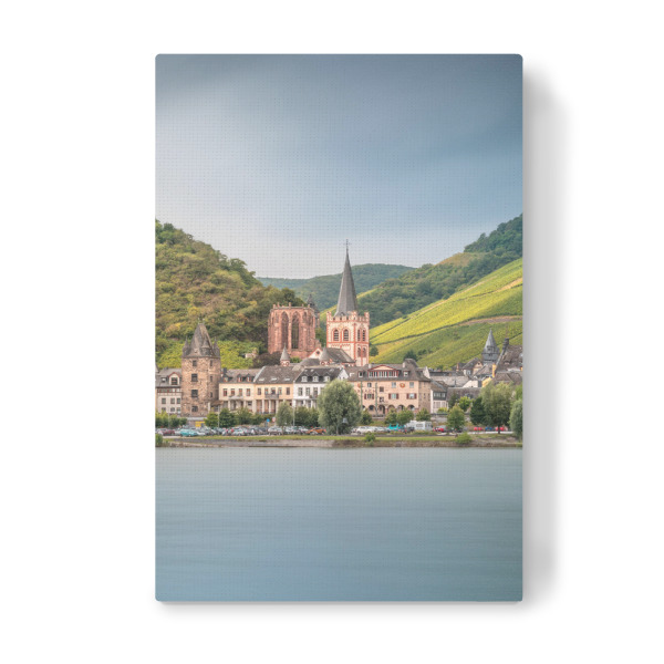 Leinwandbild "Bacharach am Rhein" artboxONE - Städte,Natur,Reise