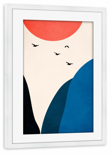 Poster mit Rahmen weiß "Joyful Days" artboxONE - Natur,Floral,Abstrakt